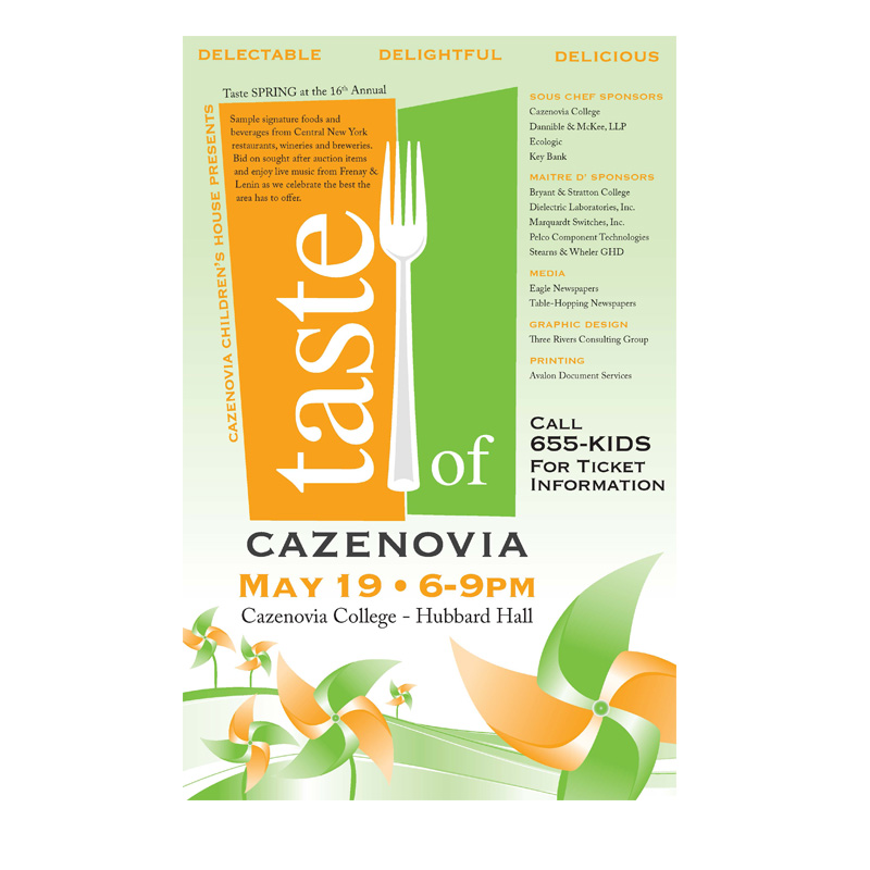 Taste of Cazenovia Flyer